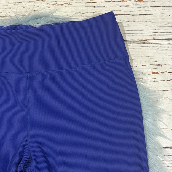 IVL Collective Royal Blue Ribbed High Rise Leggings - Picture 8 of 9